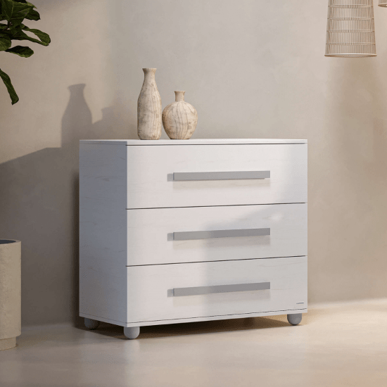 Βρεφική Συρταριέρα SMART WHITE με 3 συρτάρια