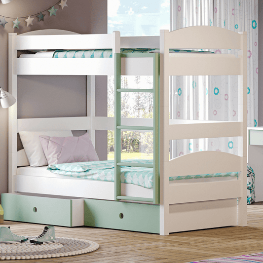 Loft Κουκέτα Μετατρεπόμενη με Αποσπώμενη Σκάλα Για 4 Διαστάσεις Στρωμάτων
