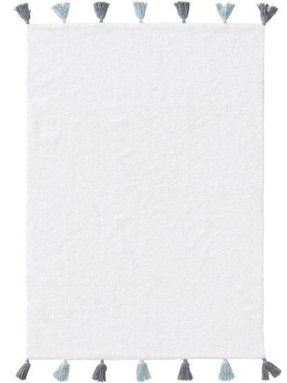 Παιδικό χαλί πλενόμενο Malu White/Blue