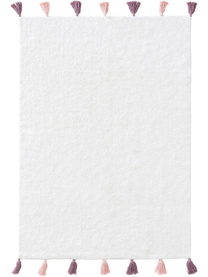 Παιδικό χαλί πλενόμενο Malu White/Rose