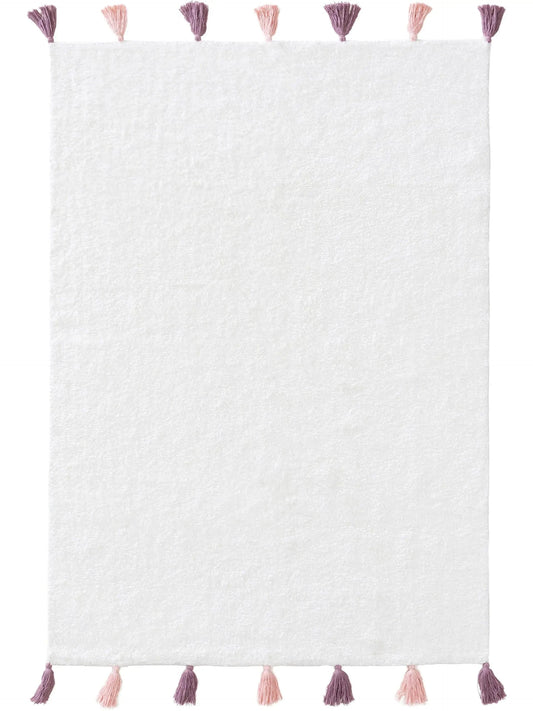 Παιδικό χαλί πλενόμενο Malu White/Rose