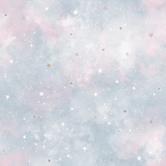 Ταπετσαρία Polar Space Sky – μπλε και ροζ