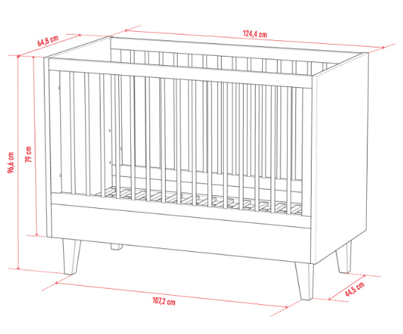 Βρεφικό Κρεβάτι Cozy II 60x120
