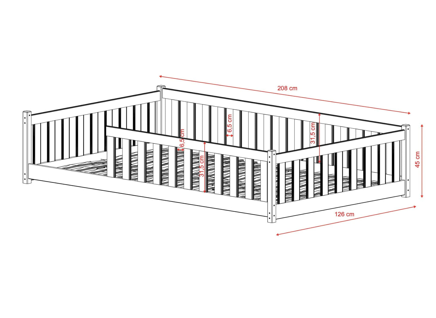 Παιδικό Κρεβάτι OTIS 120x200