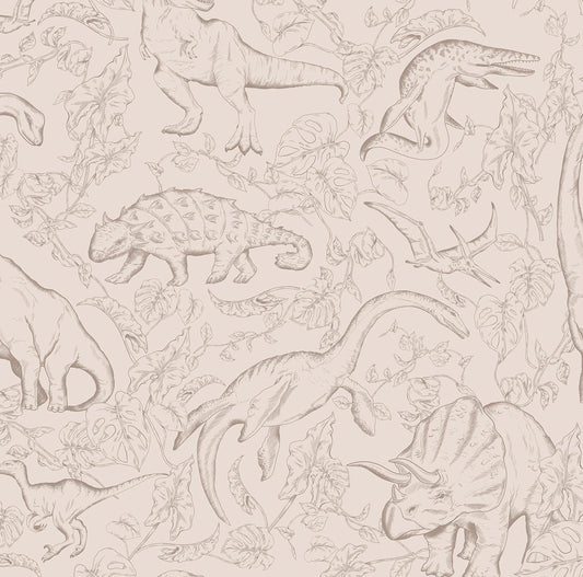 Ταπετσαρία δεινοσαύρων μονόχρωμων